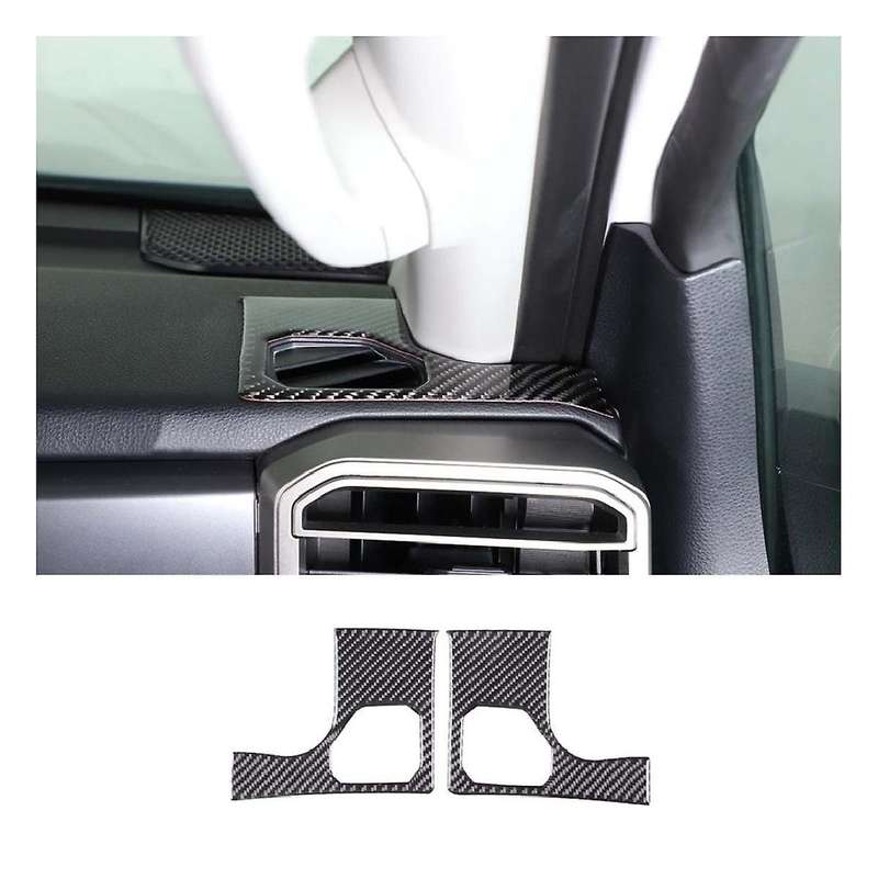 For2022-2023 Instrument Panel Air Outlet Sticker Real Carbon Fiber Soft