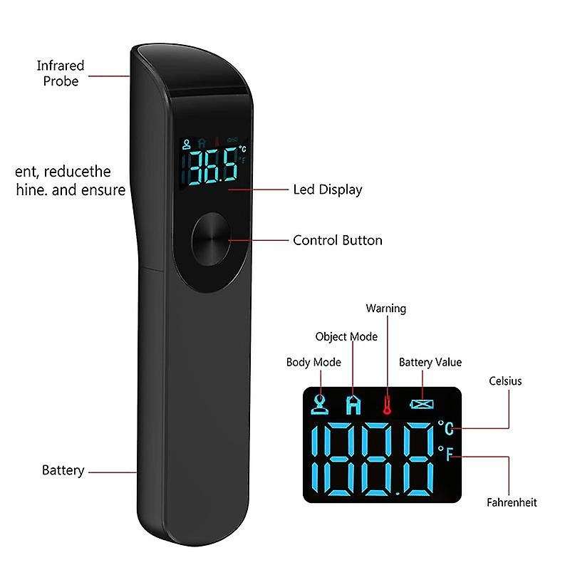 Forehead Thermometer, 3 In 1 Digital Lcd Display, Fever Alert, Reading and Memory Function