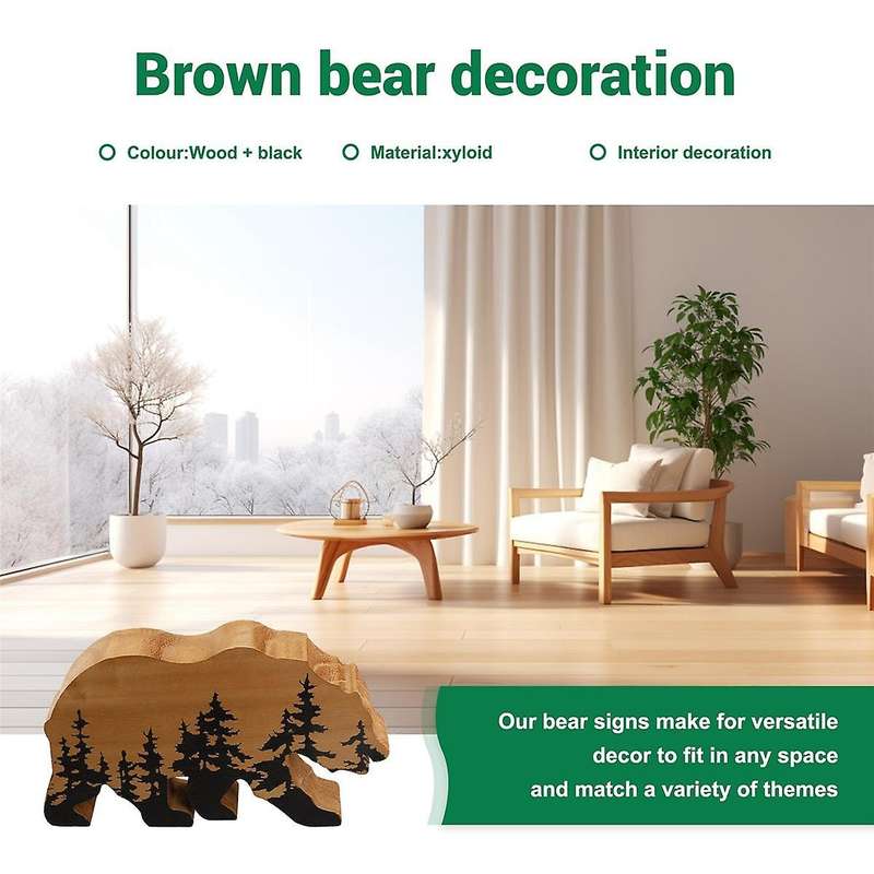 ForestBear Wall Sign, Adventure Wood Theme, Rustic Nursery Decor, Man Cave Home Bedroom Cabin Office