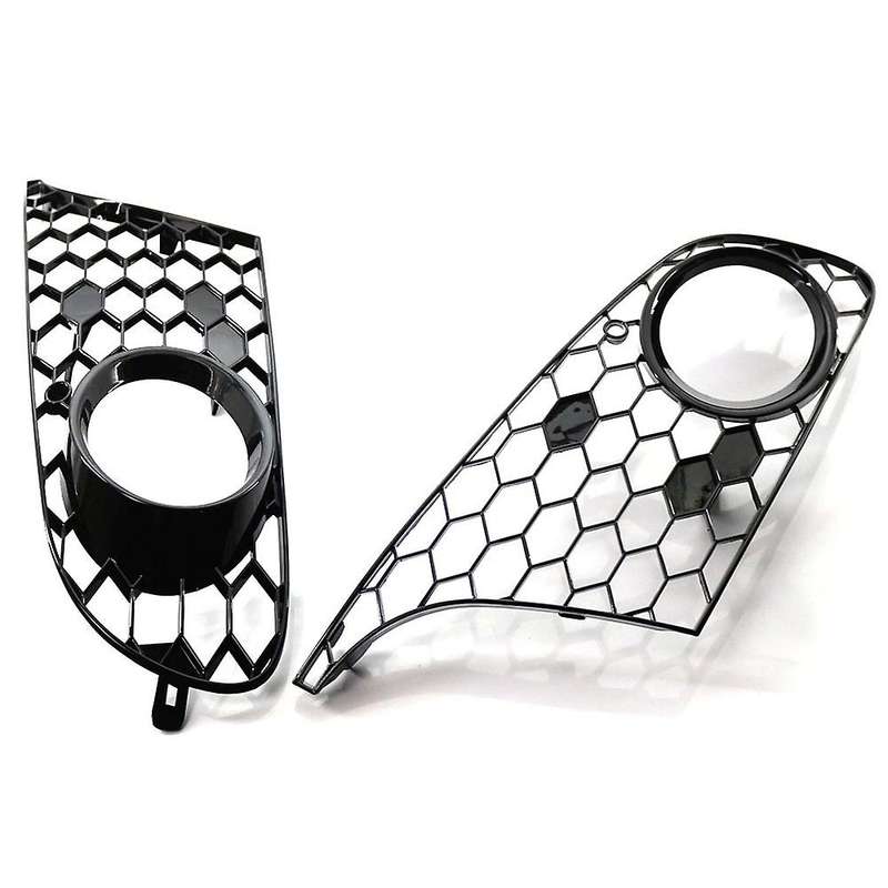 for MK6 Golf/ Wagon 2009-2013 Balck Honeycomb Hex Mesh Front Bumper Fog Light Grill Grille Cover