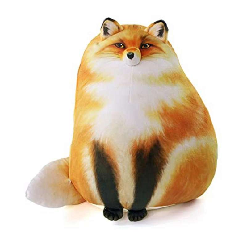 Fox Pillow Cute Stuffed Animals Soft Plushies,kitten Throw Pillow Doll Big-toys C