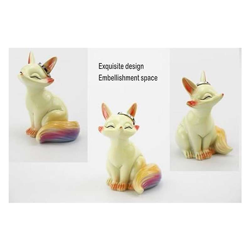 Fox Ring Holder, Fox Gifts for Girls, Arctics Fox Decor, Cute Room Decor Aesthetic Office Desk Acces