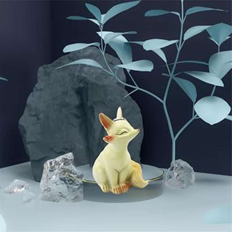 Fox Ring Holder, Fox Gifts for Girls, Arctics Fox Decor, Cute Room Decor Aesthetic Office Desk Acces