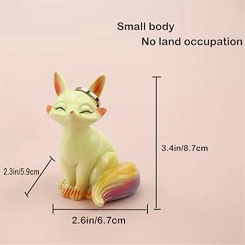 Fox Ring Holder, Fox Gifts for Girls, Arctics Fox Decor, Cute Room Decor Aesthetic Office Desk Acces