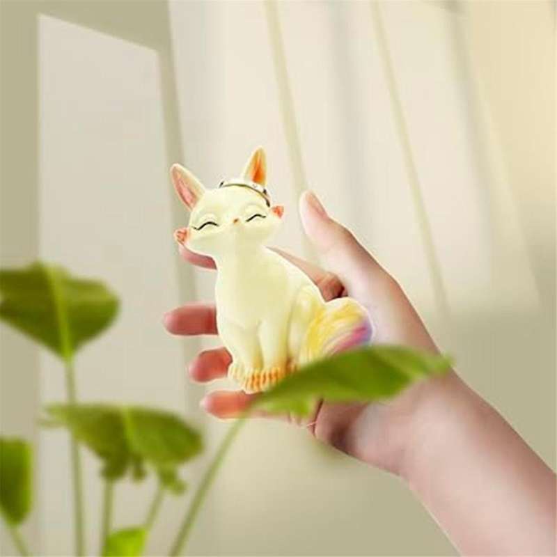 Fox Ring Holder, Fox Gifts for Girls, Arctics Fox Decor, Cute Room Decor Aesthetic Office Desk Acces