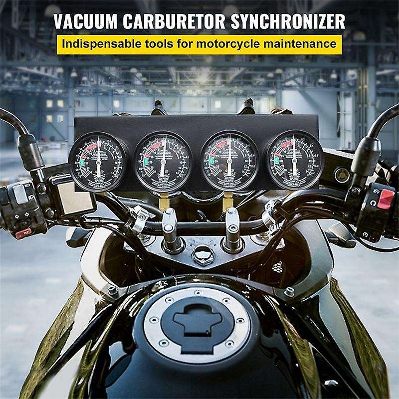 Four-Cylinder Vacuum Carburetor Synchronizer Sync 4 Gauge Motorcycle Balancer Vacuum Meter Synchrono