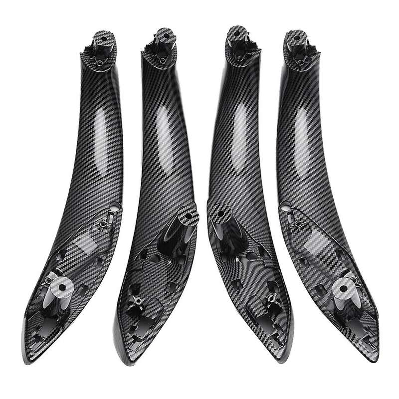 Four Doors Carbon Fiber Car Interior Inner Door Pull Handle Cover Kit for 3 4 Series F30/F31/F34 F32