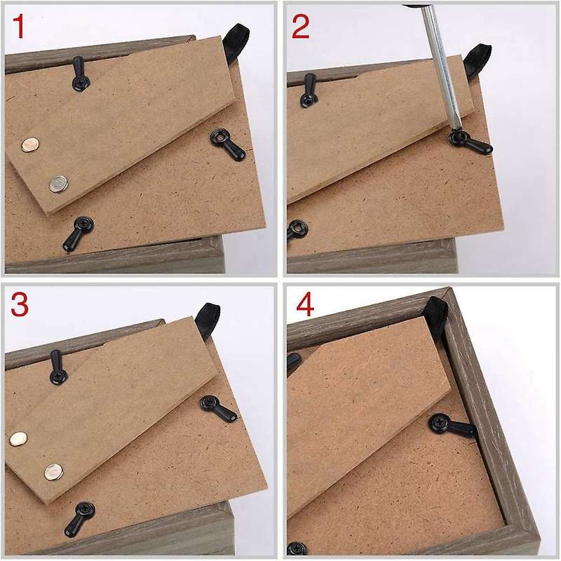 Frame Turn Button Fasteners Set, 100 Pcs Frame Backing Clips Photo Frame Hardware Clips