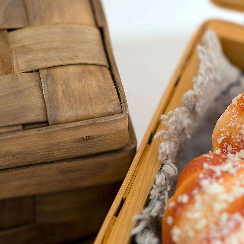 France Style Picnic Basket Bread Baskets Hiking Storage Box Cake Table Decorating Food Photography