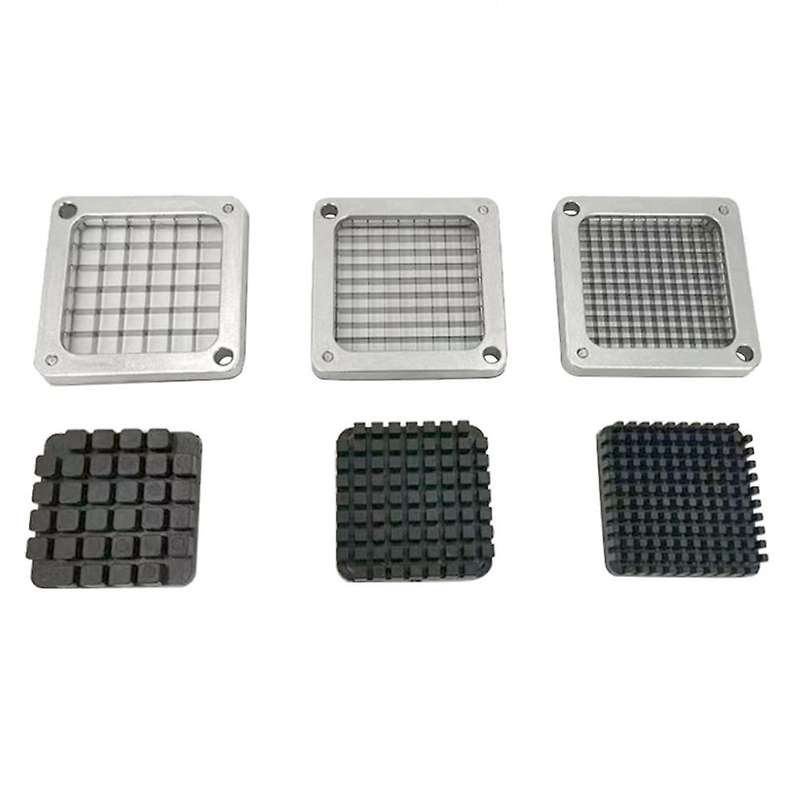 French Fry Cutter Stainless Steel +3 Blades Size, Fries Chips Cutter Parts French Fry Potato Chips