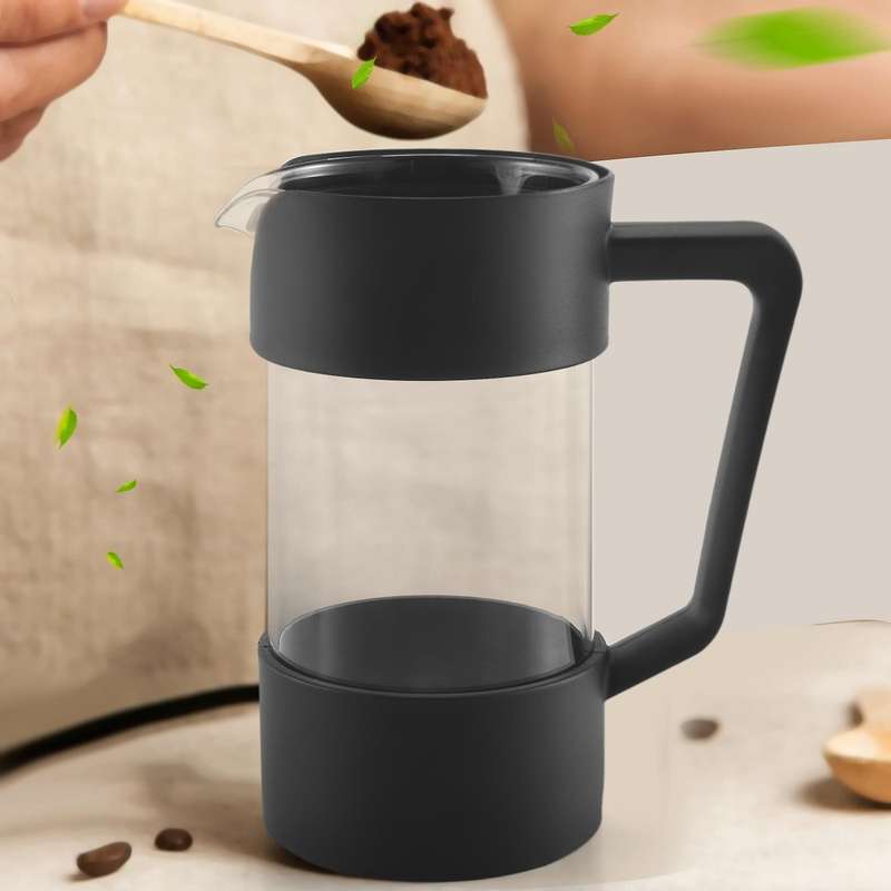 French Press Coffee & Tea Maker, Borosilicate Glass Coffee Press