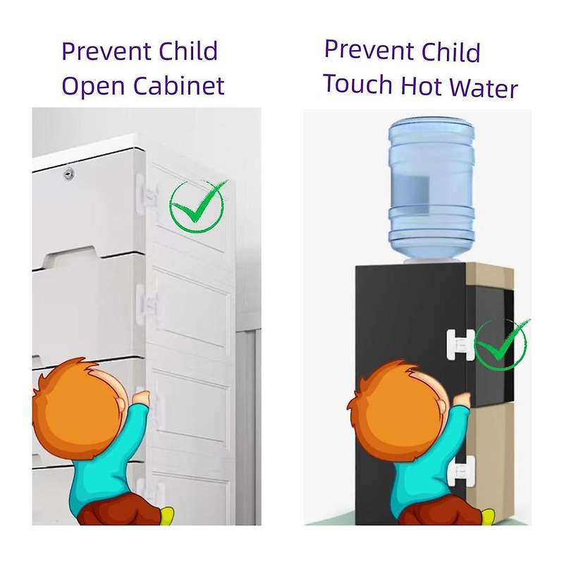 Fridge Lock, Refrigerator Lock for Kids, Cabinet Locks for Babies, Child Drawer Locks, Freezer Door