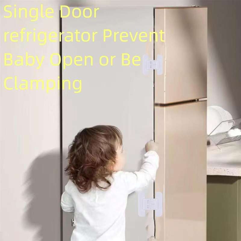 Fridge Lock, Refrigerator Lock for Kids, Cabinet Locks for Babies, Child Drawer Locks, Freezer Door