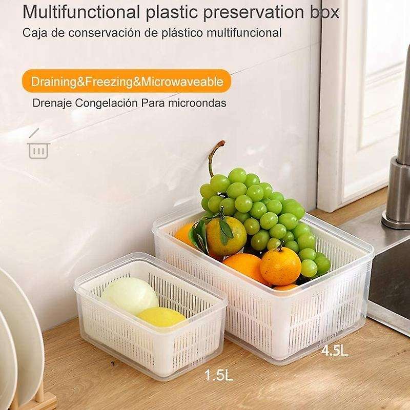 Fresh Produce Vegetable Fruit Storage Containers for Refrigerator - Produce Saver Storage Container
