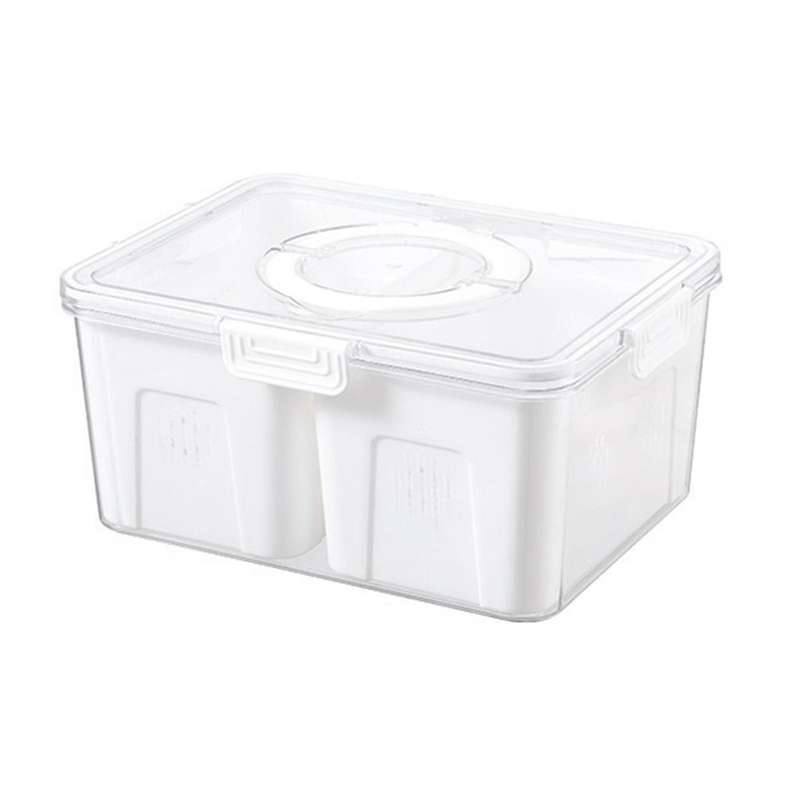 Fridge Organizer with Lids,Stackable Refrigerator Organizer Bins, Removable Containers for Food and