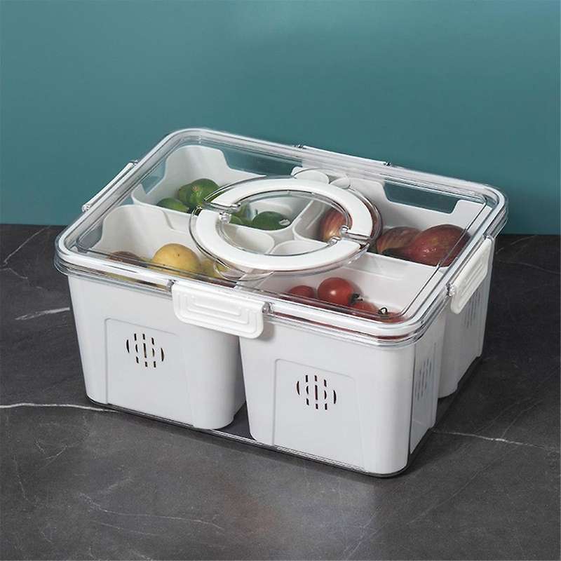 Fridge Organizer with Lids,Stackable Refrigerator Organizer Bins, Removable Containers for Food and
