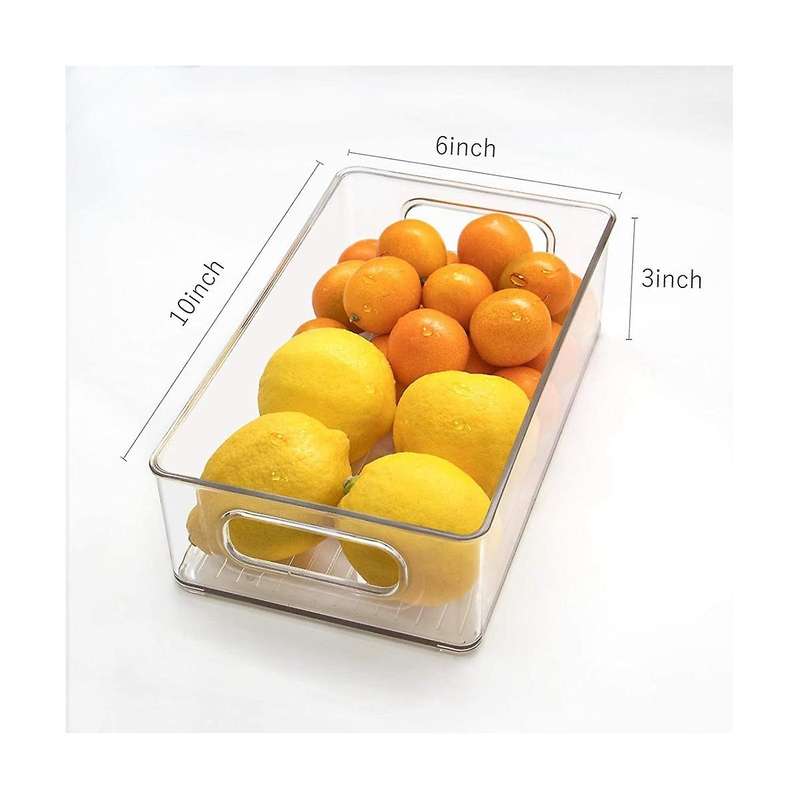 Fridge Storage Organizer, Stackable Storage Organizer - Clear Free Organizer for Refrigerator, Free