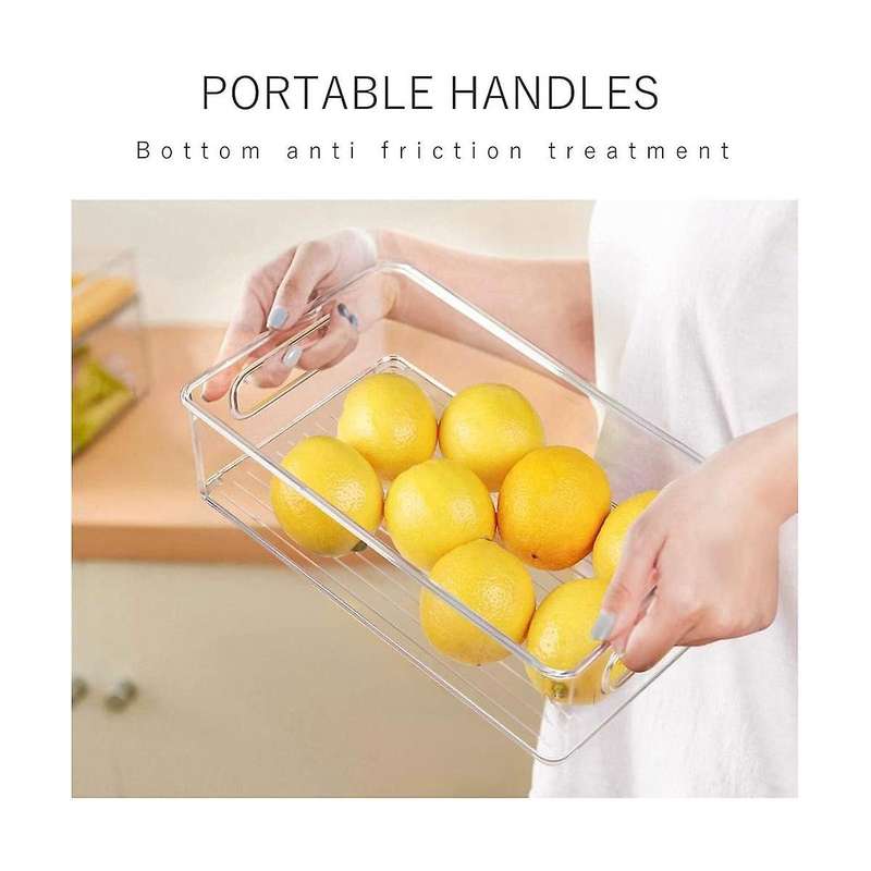 Fridge Storage Organizer, Stackable Storage Organizer - Clear Free Organizer for Refrigerator, Free