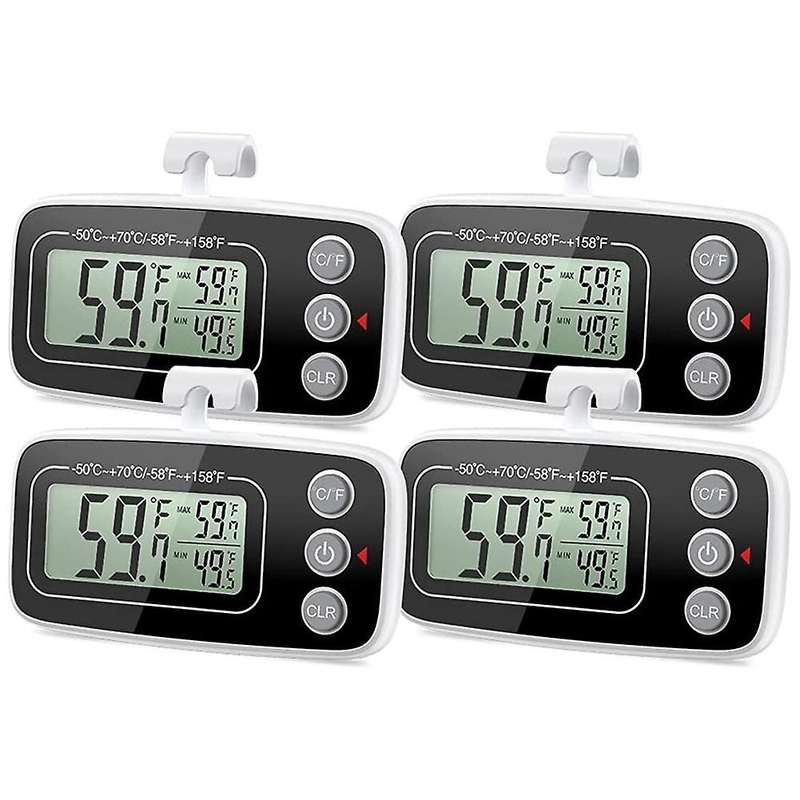 Fridge Thermometer, Digital Refrigerator Thermometer Waterproof Fridge Freezer Thermometer Monitor f