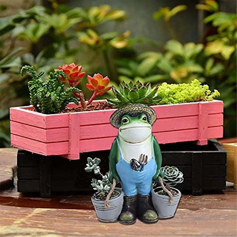 Frog Garden Decor, Frogs Garden Statue for Yard, Garden, Indoor Outdoor Decoration and Housewarming