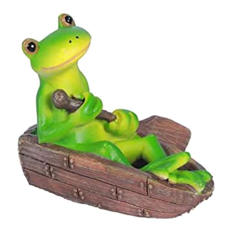 Frog Statue Garden - Resin Happy Frogs On Bench Figurines, Garden Frog Decor Summer Decorations, Fo