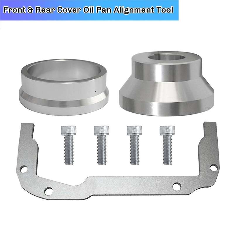 Front & Rear Cover Oil Pan Alignment Tool + Billet Alignment Tool for 4.8 5.3 5.7 6.0 6.2 Engine