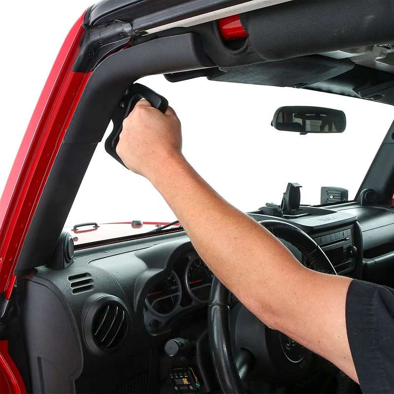 Front Aluminum Grab Handles Holding Hands,Front Grip Handle Handle for Wrangler JK 2007-2018,2 PCS