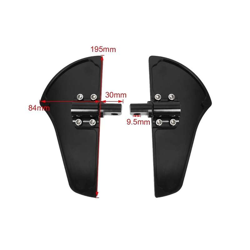 Front and Rear Footrests Motorcycle Accessories for Xl 883 Xl1200 X48 72, As Shown