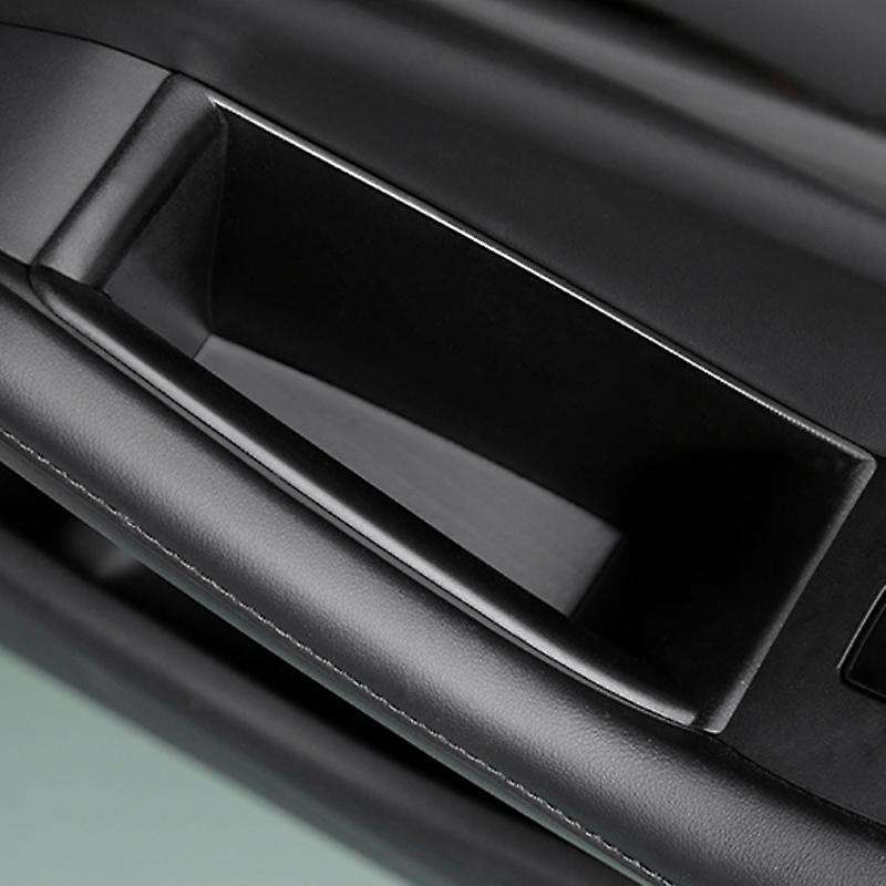 Front and Rear Doors Storage Box ABS Plastic Black for 2020