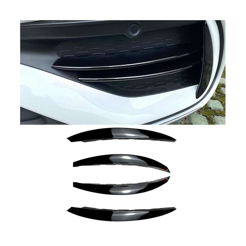 Front Bar Air Inlet Grille Trim Modification Front Fog Light Grille Car for C-class W206 C200 C260