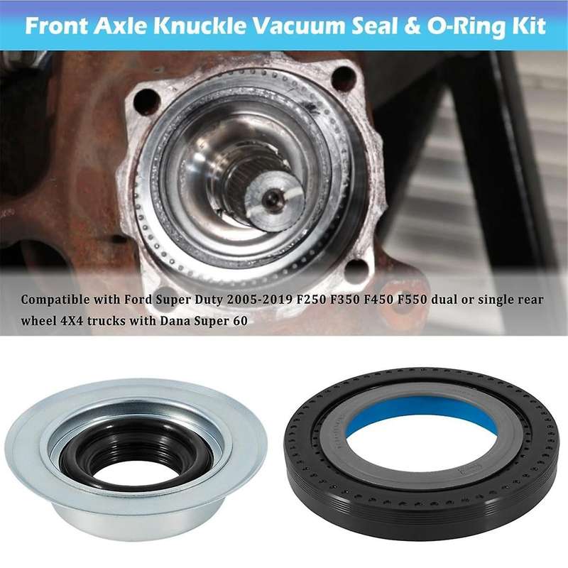 Front Axle Vacuum Knuckle Seal & Outer Tube Seals Kit for F250 F450 F550 2005-2019 ,2017426 2014835