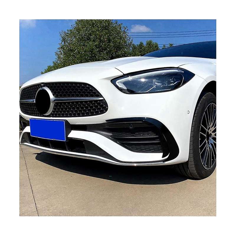 Front Bar Grille Trim Front Spoiler Front Bar Air Knife Exterior Trim Auto for - C-class W206 2021