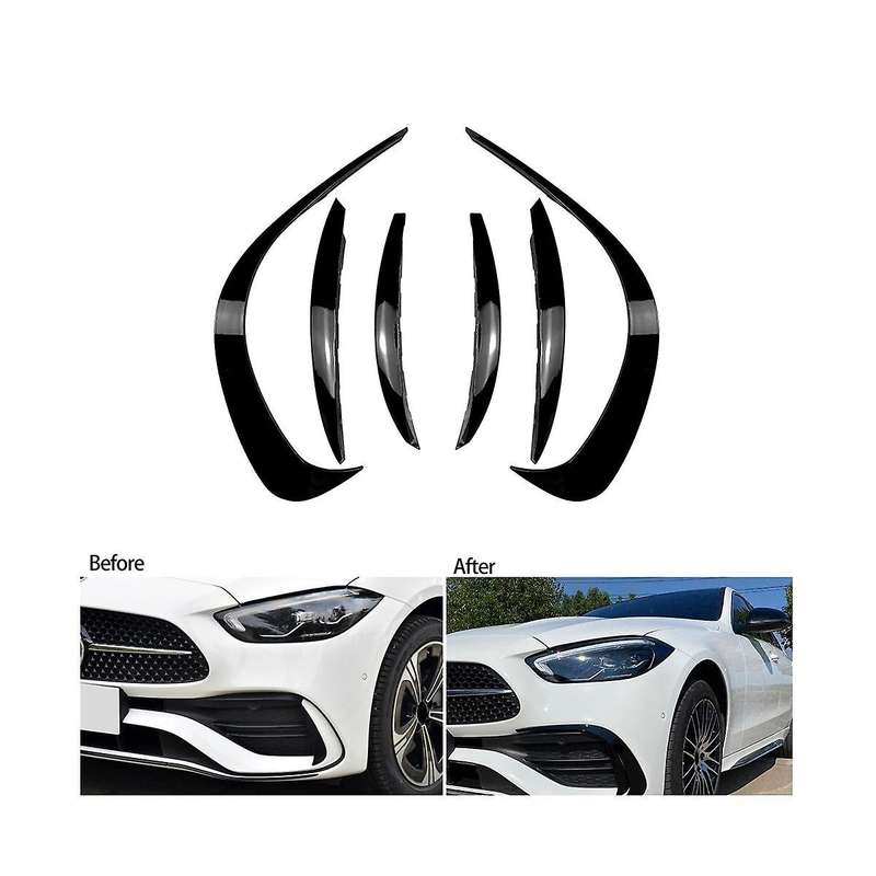 Front Bar Grille Trim Front Spoiler Front Bar Air Knife Exterior Trim Auto for - C-class W206 2021