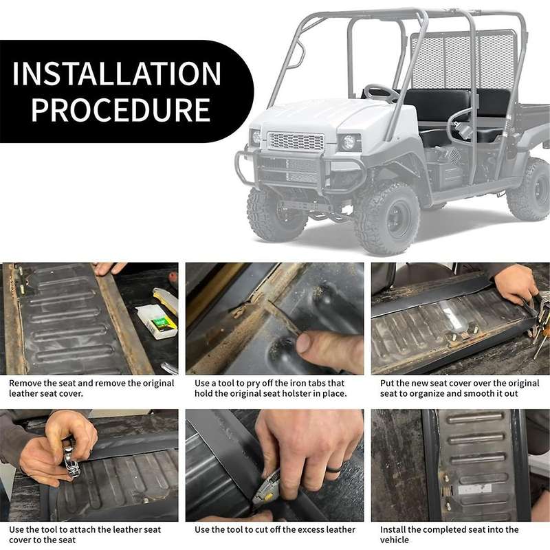 Front Bench Seat Cover for Mule 2500 2510 3000 3010 Waterproof Full Protection UTV Seat Cover