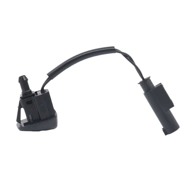 Front Black Windshield Wiper Spray Jet Compatible BMW E60 525I 530I M5 04-10