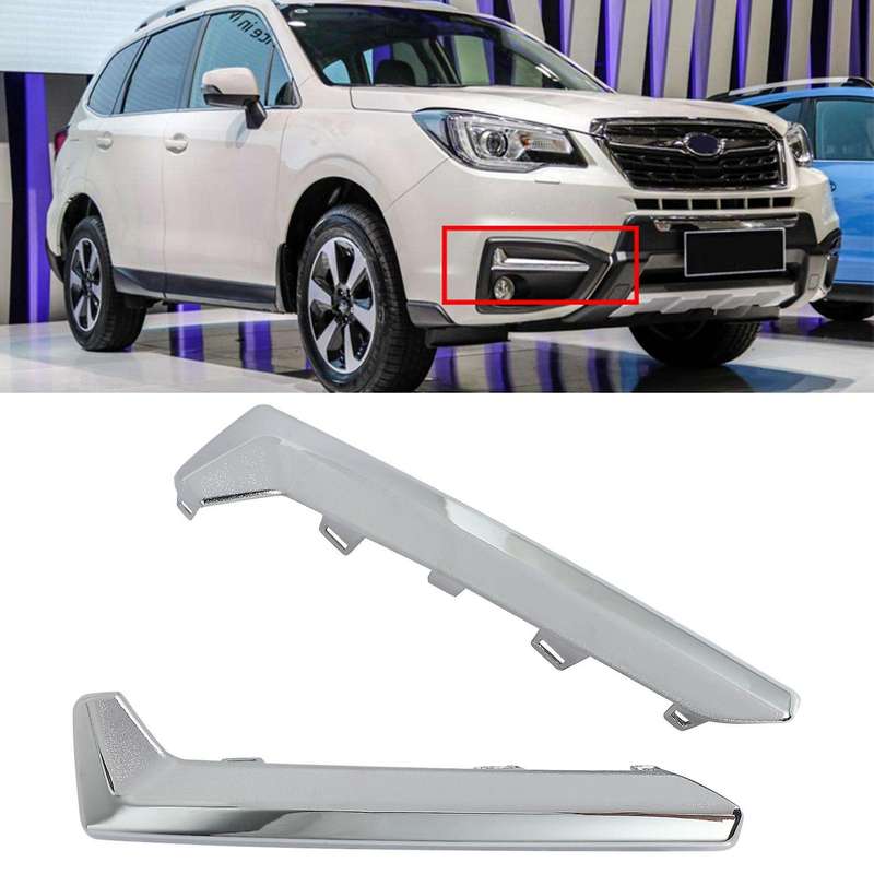 Front Blade Trim Front Bumper Lip Splitter Fog Light Trim for Forester 2017-2018 57708SG010 57708SG0