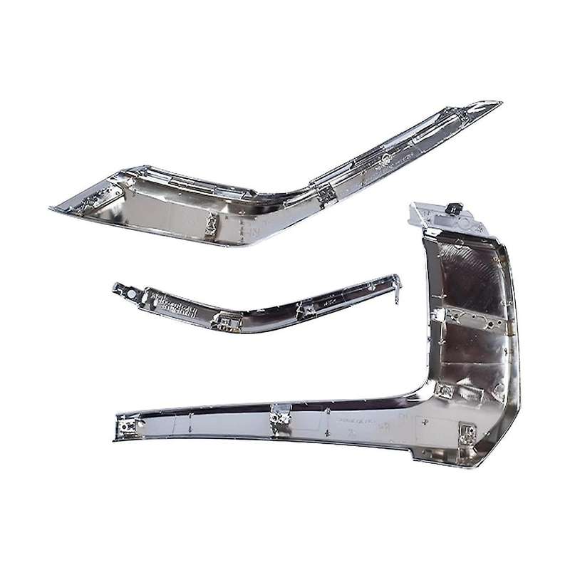 Front Bumper Chrome Trim Molding Strip for 2016-2019 Fog Light Cover Decoration ,3pcs Right