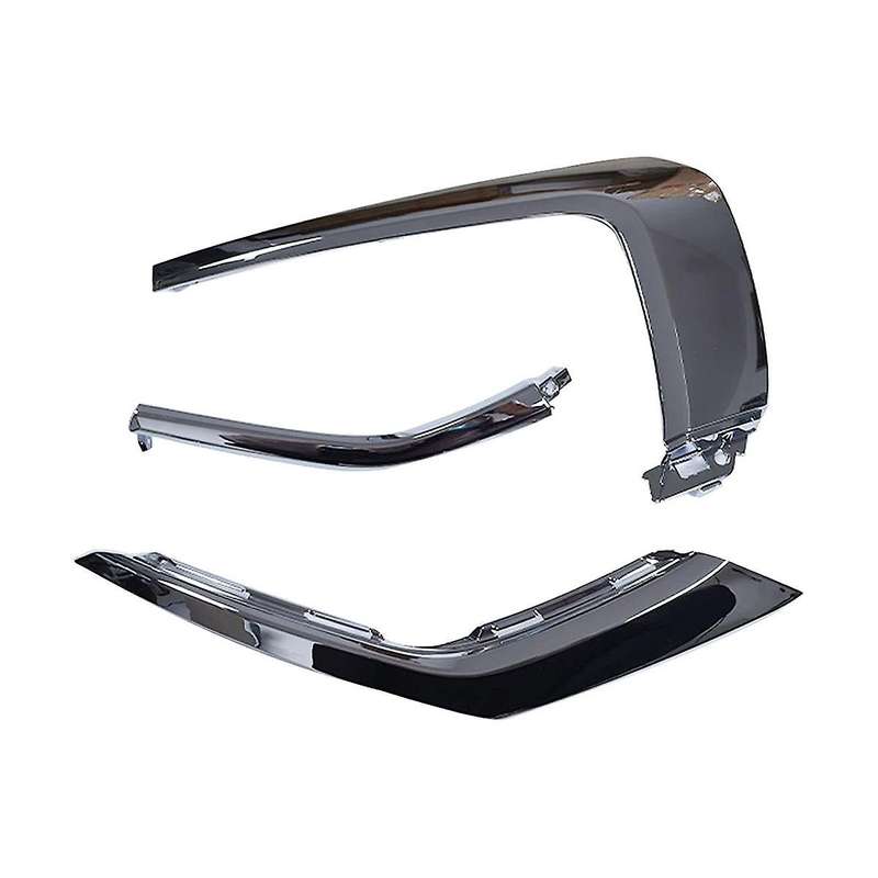 Front Bumper Chrome Trim Molding Strip for 2016-2019 Fog Light Cover Decoration ,3pcs Right