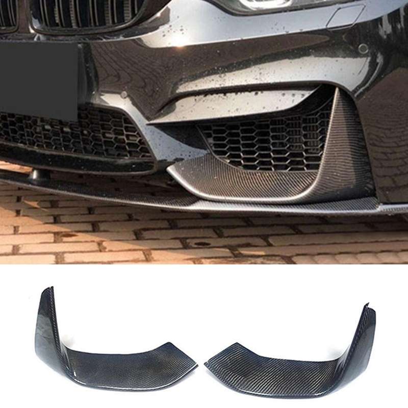 Front Bumper Diffuser Lip Splitters Lower Corner Spoiler Covers for- F80 M3 Sedan 4D F82 F83 Coupe 2