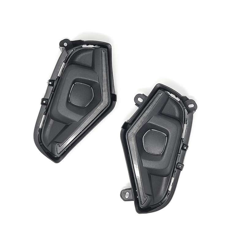 Front Bumper Dual Color Led Fog Lights Bezels Brackets Relay Wire Switch Kits for 2022 2023 Car Drl