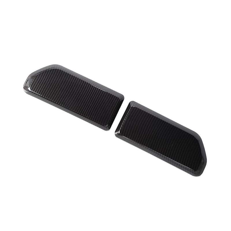 Front Bumper Cover Bezels for 2021 2022 2023 Accessories Abs Carbon Fiber