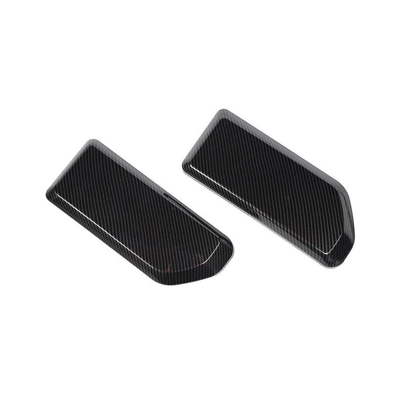 Front Bumper Cover Bezels for 2021 2022 2023 Accessories Abs Carbon Fiber