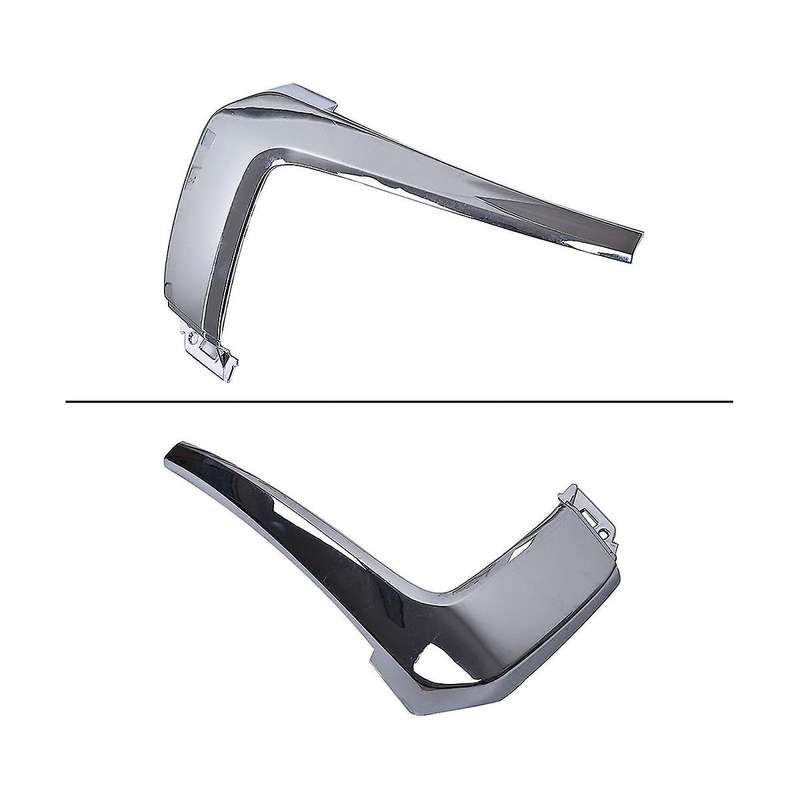 Front Bumper Chrome Trim Molding Strip for 2016-2019 Fog Light Cover Decoration ,3pcs Left