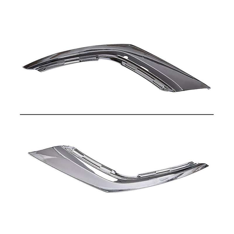 Front Bumper Chrome Trim Molding Strip for 2016-2019 Fog Light Cover Decoration ,3pcs Left