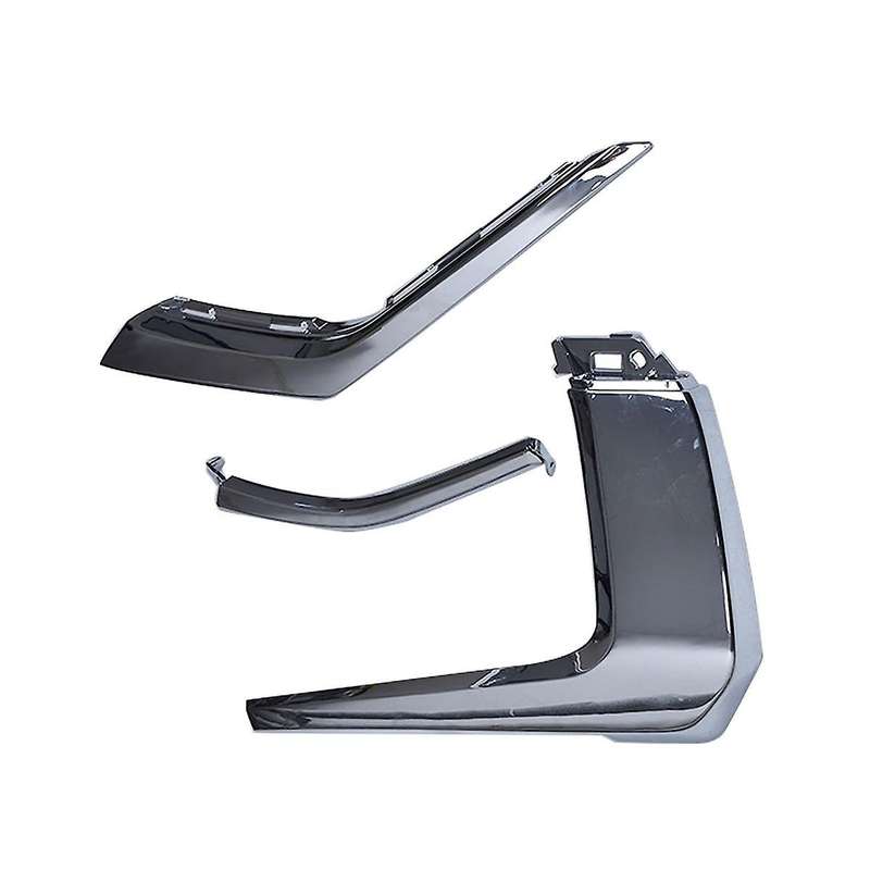 Front Bumper Chrome Trim Molding Strip for 2016-2019 Fog Light Cover Decoration ,3pcs Left