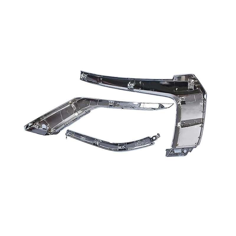 Front Bumper Chrome Trim Molding Strip for 2016-2019 Fog Light Cover Decoration ,3pcs Left