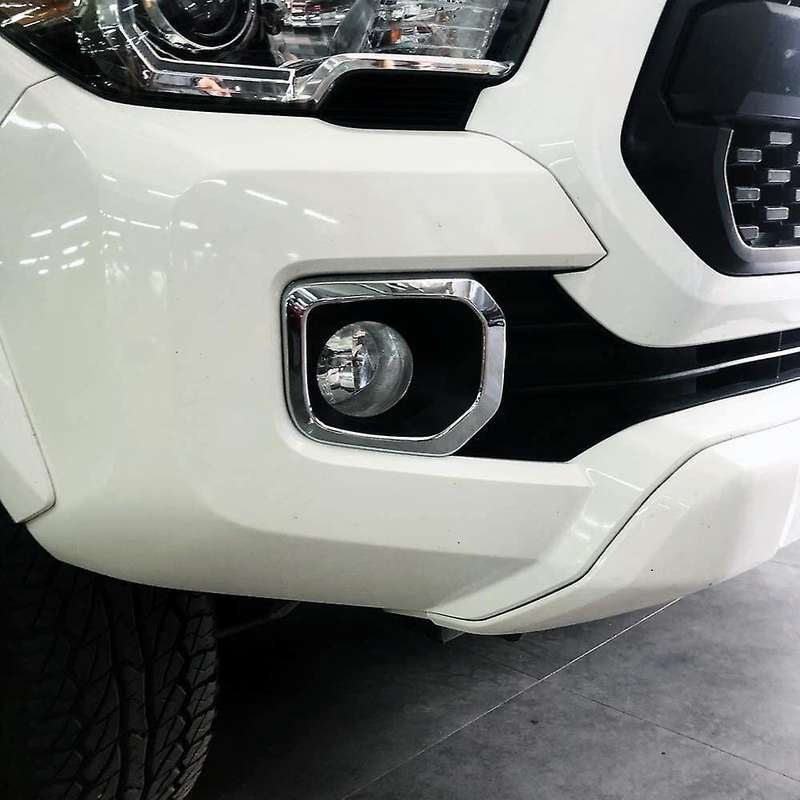 Front Bumper Fog Cover Molding Trims Front Fog Lamp Decorative Ring Frame Car Accessories for 2015-2