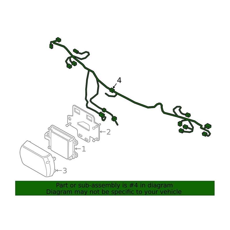 Front Bumper Electric Eye Radar Line Speed Wiring Harness 61129438265 for 3 Series G20 G21 2019-2022