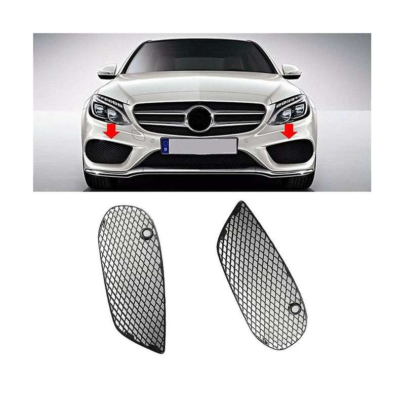 Front Bumper Fog Lamp Grille Cover for C300 2015-2016 2058852623 2058852523