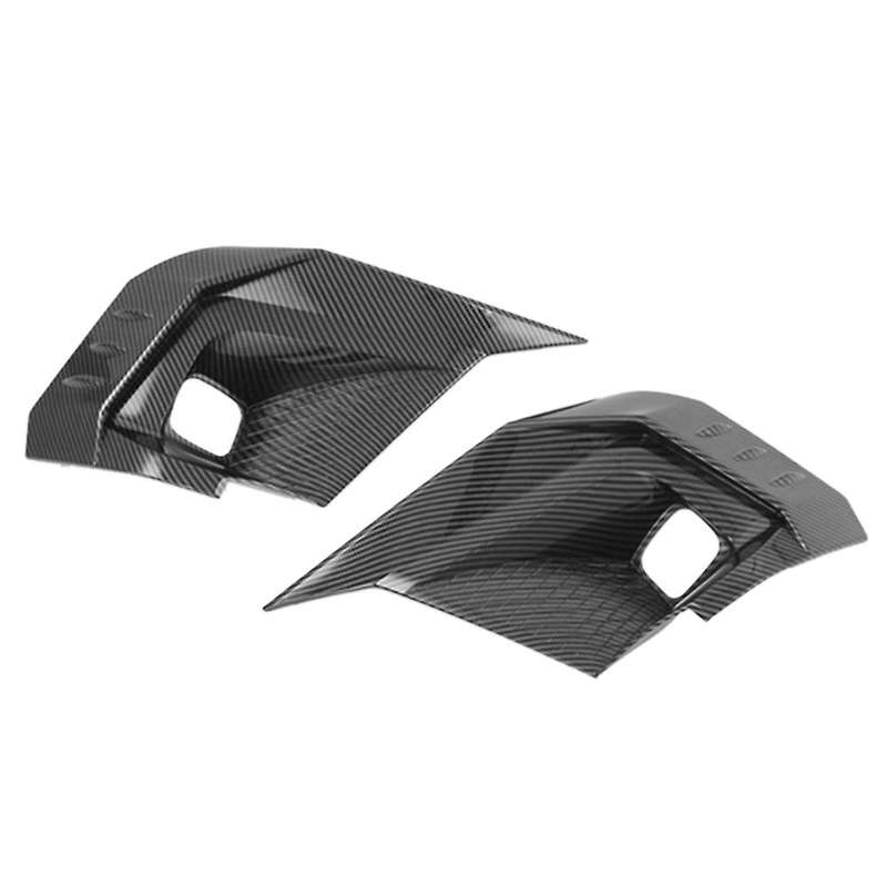 Front Bumper Fog Lamp Frame Cover Fog Light Trim Spoiler Strip for 2022 11Th Carbon Fiber ABS